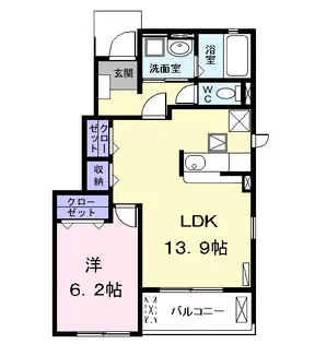 エスペランサ Ⅰ【1階】の間取り