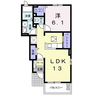 シンシア【1階】の間取り