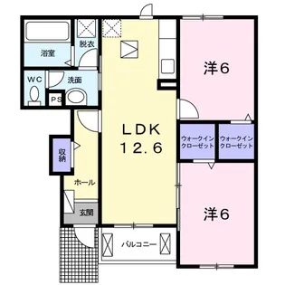 ラグーン Ⅱ【1階】の間取り