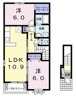 サン モールⅠ【2階】の間取り