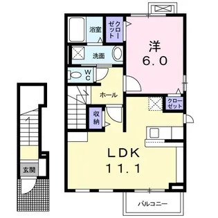 フォレストHIRO【2階】の間取り