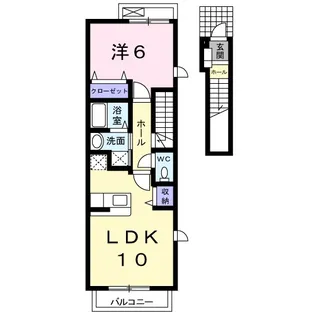 アムール【2階】の間取り