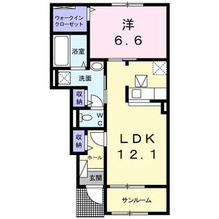 フィリアA【1階】の間取り