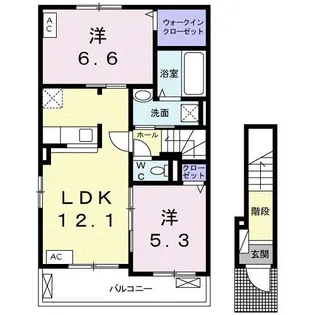 リヴェールⅡ【2階】の間取り