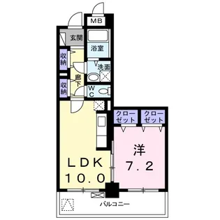 ラ ヴィ カルム【4階】の間取り