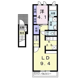 クレセント参番館【2階】の間取り
