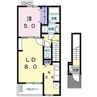 ヴィオラ カーサ【2階】の間取り