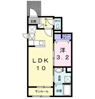 アコードパレスⅡ【1階】の間取り