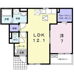 ブルーマーブル【1階】の間取り