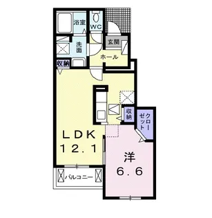コンフォール A【1階】の間取り