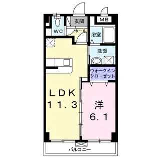 アカラ ピリラニ【3階】の間取り