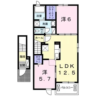 サニー・サイド【2階】の間取り