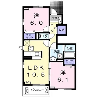 ミーティア【1階】の間取り