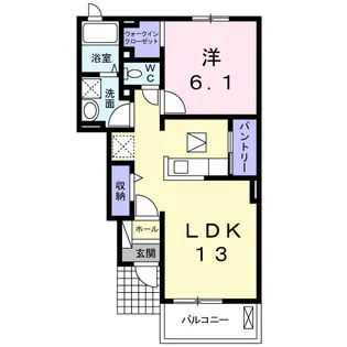 コージ クォーレⅡ【1階】の間取り