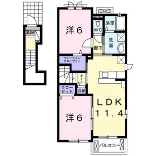 パリラ【2階】の間取り