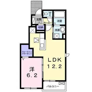 ジュネス メゾン A【1階】の間取り