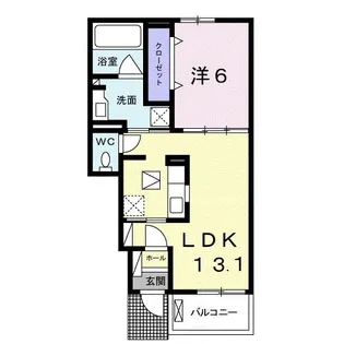 ラフィーネ【1階】の間取り