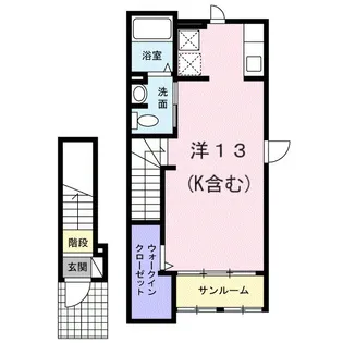 アクア湘南【2階】の間取り