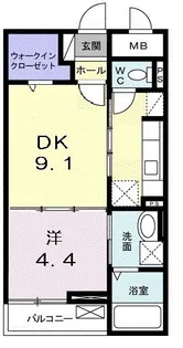 アングロ フェリーチェ【2階】の間取り