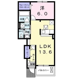 グラード多米 B【1階】の間取り