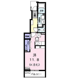 シュエットメゾン【1階】の間取り