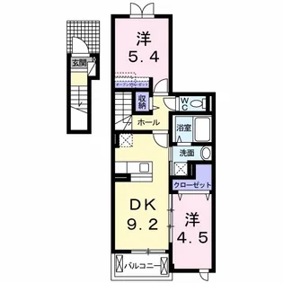 リリージュエル【2階】の間取り