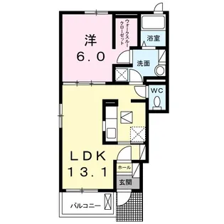 キンダーテラッセⅢ【1階】の間取り