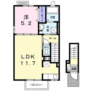 Grimm・hill B【2階】の間取り