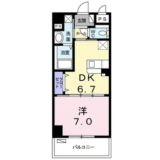 グランデュール マーサ【5階】の間取り