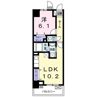 グランド エンパイア【6階】の間取り