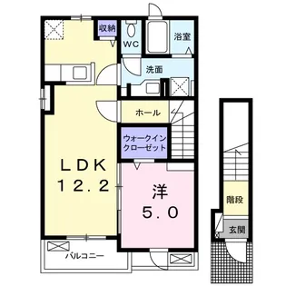 ベルポート エルガ【2階】の間取り
