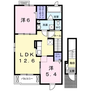 シエテ カミーノⅢ【2階】の間取り