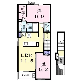 TH らいと【2階】の間取り