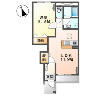 ミルキーウェイⅡ【1階】の間取り