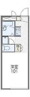 レオパレス瑞穂【105号室】の間取り
