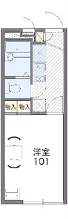 レオパレス今泉【203号室】の間取り