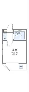 レオパレス東金町第6【2階】の間取り