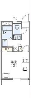 レオパレス清水山【203号室】の間取り