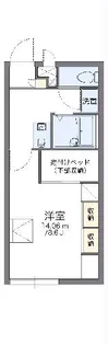 レオパレスRiziere MonterⅠ【202号室】の間取り