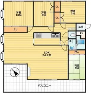 ヴェルデ山王【2階】の間取り