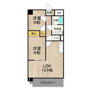 グレースマンション藤【7階】の間取り