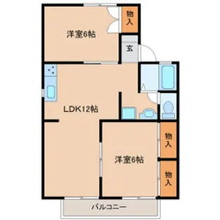 ファーストコーポ八千代【1階】の間取り