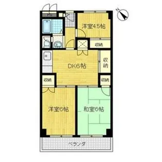 カワトコーポラス【00302号室】の間取り