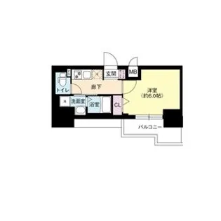 Dimus新大阪【4階】の間取り