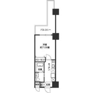 CASSIA豊中三国【8階】の間取り