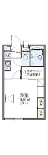 レオパレスクエーサー【205号室】の間取り