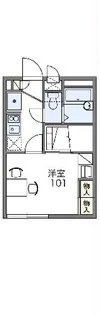 レオパレス鶴田【2階】の間取り