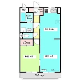 フェリス上柴【2階】の間取り