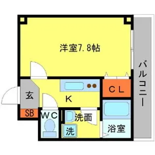 アムール今宮【3階】の間取り