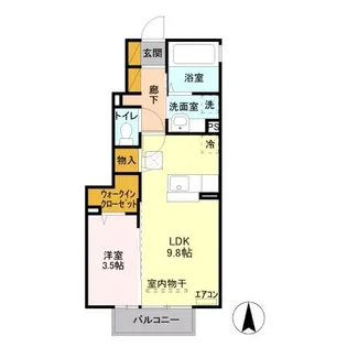 サンターニティ C【1階】の間取り